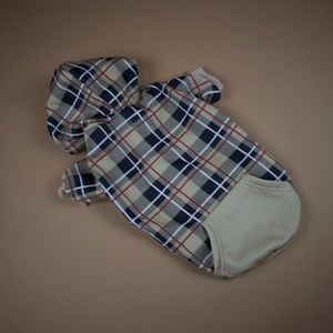 Plaid Dog Hoodie - British Style Sweaters
